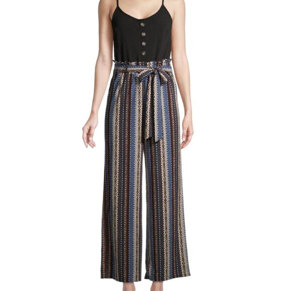 NWT-No Boundaries |Paperbag Waist Jumpsuit Medium (Junior's 7-9) - Picture 7 of 15